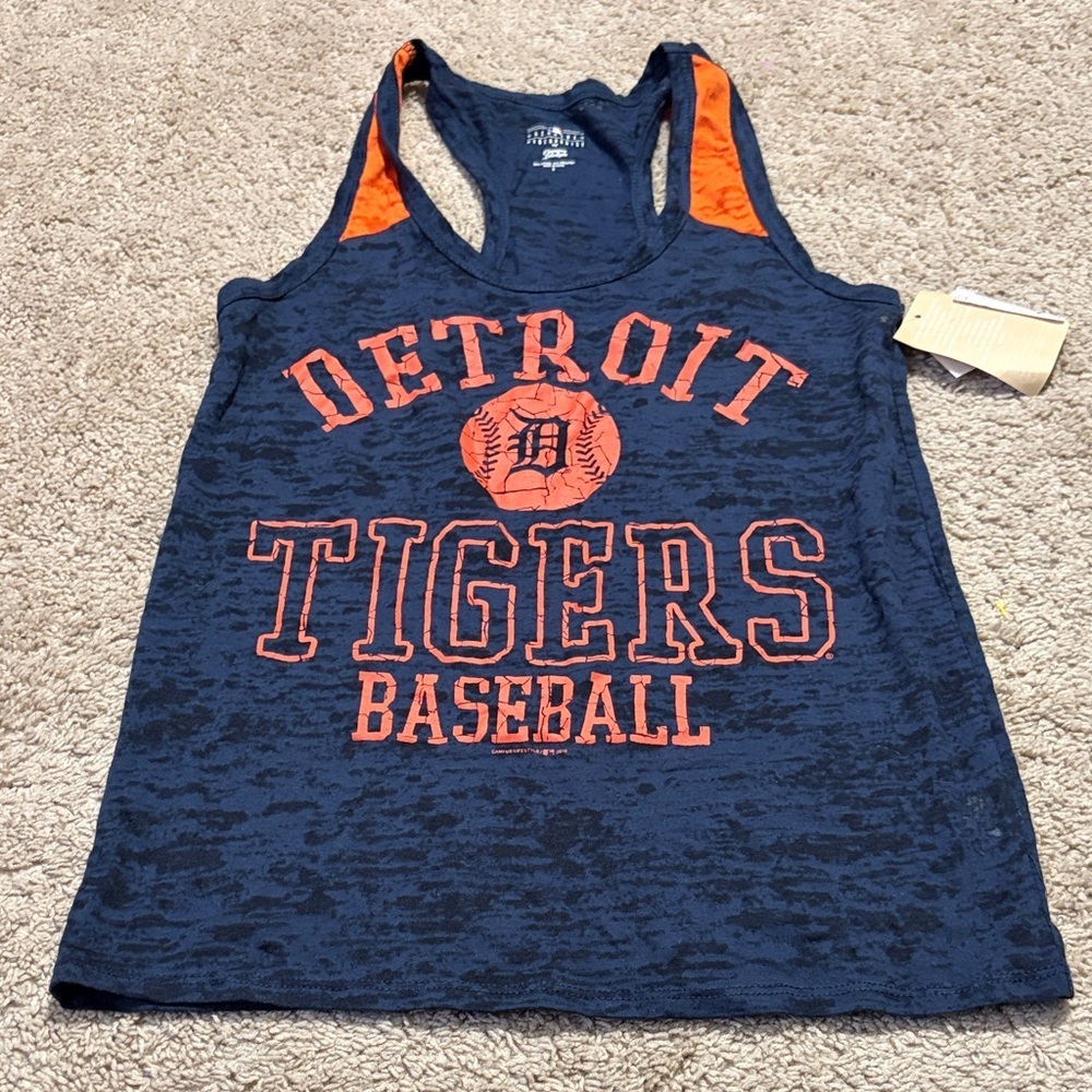 Detroit Tigers Women’s Tank Small NWT Tie dye